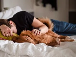 Personne endormie dans son lit