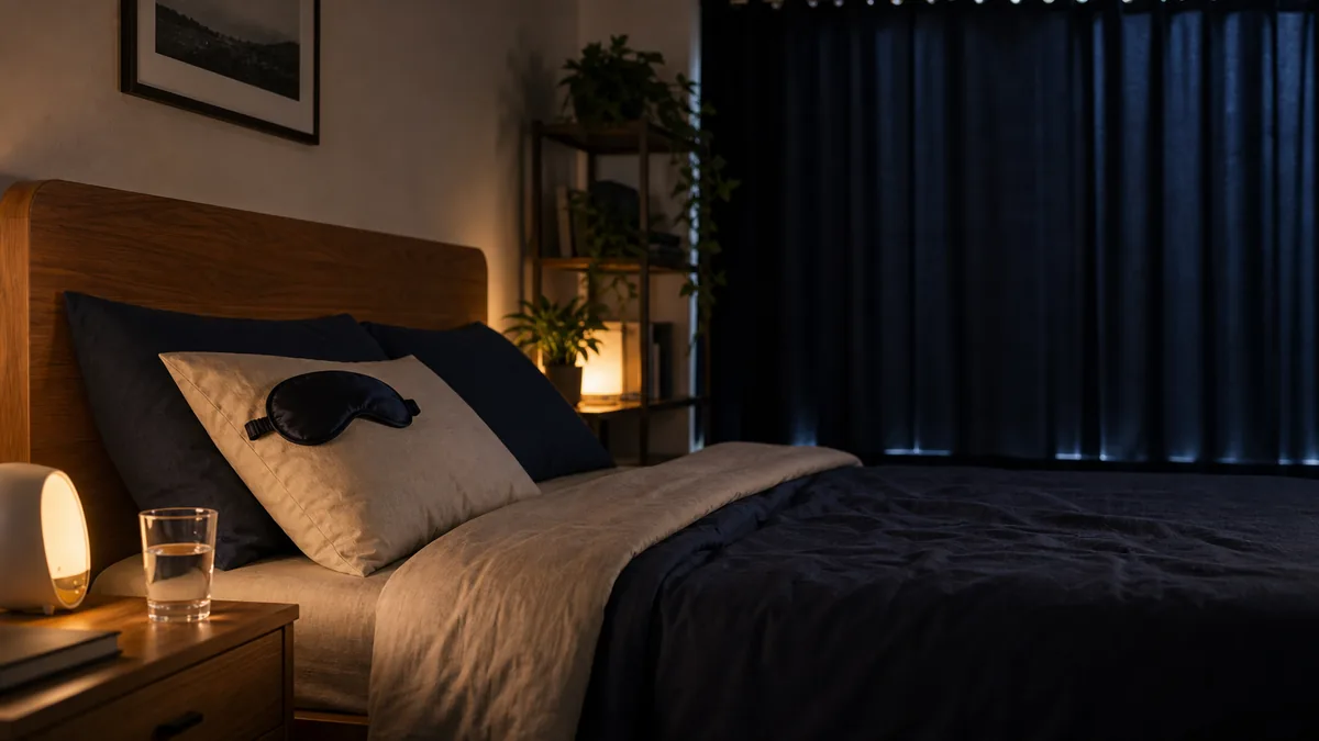 Personne en tenue de travail rentrant chez elle à l'aube, illustrant les défis du sommeil diurne.